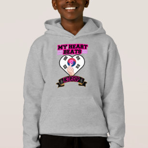 KPop Heart Corée Drapeau Symbole main Design de mu