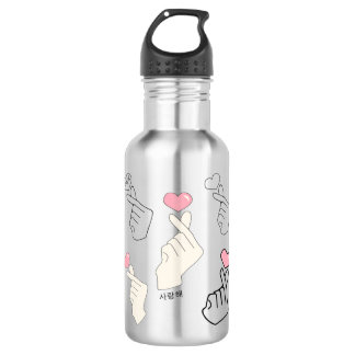 Kpop Korean Finger Heart pack Waterfles