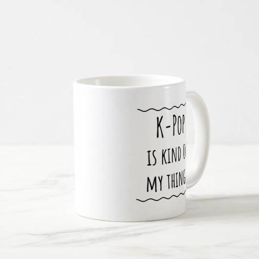 Kpop Korean Pop Music Cadeau café Mug (Devant droit)