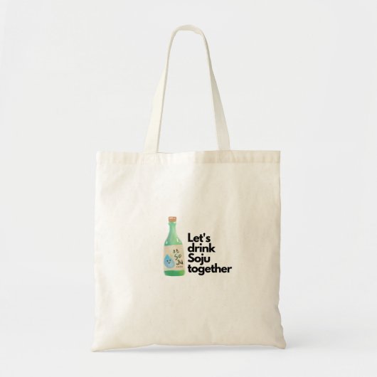 kpop Laten we Soju samen drinken Koreaanse cultuur Tote Bag (Voorkant)