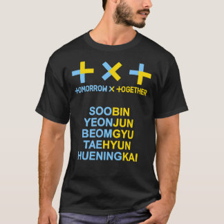 KPOP TXT OFFICIËLE LOGO EN NAAM Klassieke T-S T-shirt
