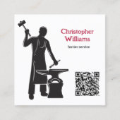 KR-code voor aankomst Vierkante Visitekaartje (Voorkant)