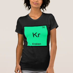 Kr - Kraken Grappig Chemie Element Symbool T-Shirt