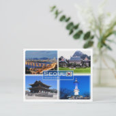 KR Zuid-Korea - Seoul - Briefkaart (Staand voorkant)
