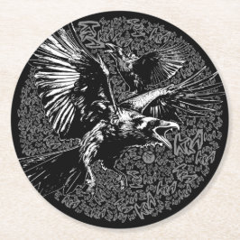 KRA KRA! RONDE KARTONNEN ONDERZETTER