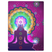 Kra Meditation Floral Pattern Design Klembord (Achterkant)