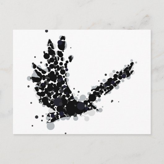 kraai briefkaart (Voorkant)