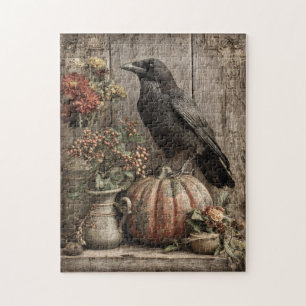  kraai en pompoen stilleven legpuzzel