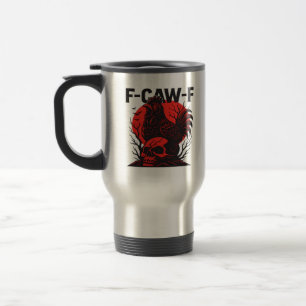 Kraai F-Caw-F Grappige Gotische Humor Reisbeker