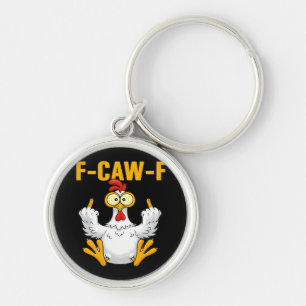 Kraai F-Caw-F Grappige Humor Gotisch Sleutelhanger