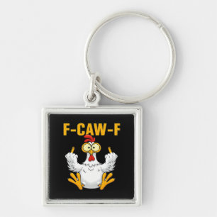 Kraai F-Caw-F Grappige Humor Gotisch Sleutelhanger