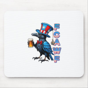 Kraai, F-Caw-F Grappige Vogel Creatieve Casual Muismat