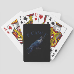 Kraai, F-Caw-F Grappige Vogel Creatieve Casual Pokerkaarten