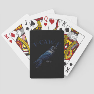 Kraai, F-Caw-F Grappige Vogel Creatieve Casual Pokerkaarten