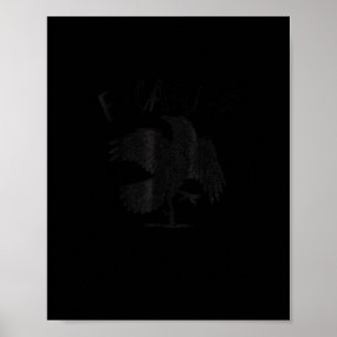 Kraai, F-Caw-F Grappige Vogel Esthetische Casual Poster