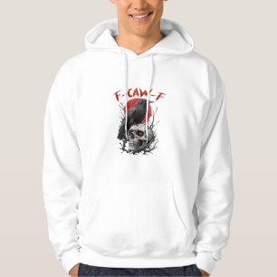 Kraai, F-Caw-F Grappige Vogel F-Caw-F Maan Gothisc Hoodie