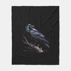 Kraai, F-Caw-F Grappige Vogel Grappige Quote Fleece Deken