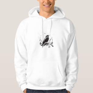 Kraai, F-Caw-F Grappige Vogel Grappige Trendy Hoodie