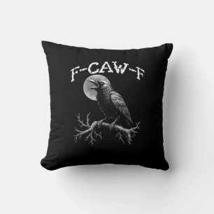 Kraai F-Caw-F Grappige Vogel Kraai Humor Creatieve Kussen