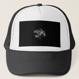 Kraai, F-Caw-F Grappige Vogel Maan Gothische Volwa Trucker Pet