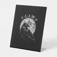 Kraai F-Caw-F Grappige Vogel Maan Gothische Volwas