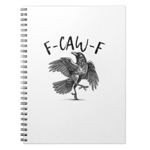 Kraai, F-Caw-F Grappige Vogel Notitieboek