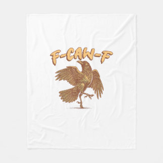 Kraai F-Caw-F Grappige Vogel Raaf Meme Fleece Deken