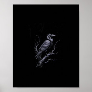 Kraai F-Caw-F Grappige Vogel Zegt Humor Meme Poster