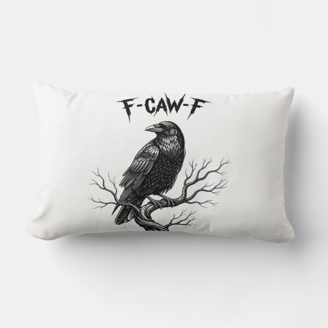 Kraai - F-Caw-F Kussen (Voorkant)