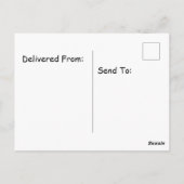 Kraai gefeliciteerd met je verjaardag briefkaart (Achterkant)