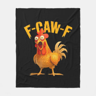 Kraai Humor F-Caw-F Gotische Grappige Retro Koel Fleece Deken