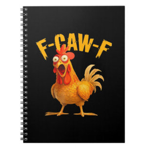 Kraai Humor F-Caw-F Gotische Grappige Retro Koel Notitieboek