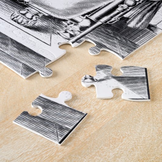 Kraai in  bad legpuzzel (Zijkant)