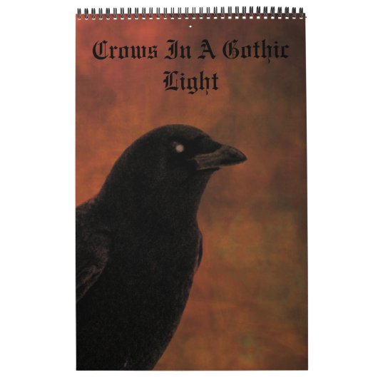 Kraai in een gotische lichte kalender (Hoes)