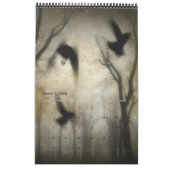 Kraai in een gotische lichte kalender (Mar 2026)