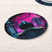 Kraai in het Onderzetter van de begraafplaats (Gebogen)