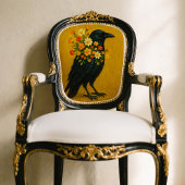 Kraai met bloemen weefsel papier voor ontkoppeling