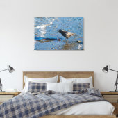 Kraai op Mutiny Bay Canvas Afdruk (Insitu (Slaapkamer))
