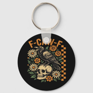 Kraai Raaf F-Caw-F Cool Uniek Sleutelhanger