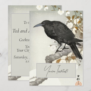 Kraai Raven Koson Japanse Vogel Kraai Kaart