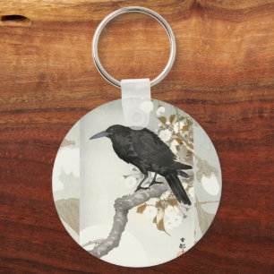 Kraai Raven Koson Japanse Vogel Kraai Sleutelhanger