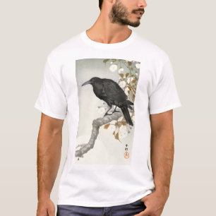 Kraai Raven Koson Japanse Vogel Kraai T-shirt