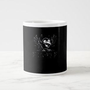 Kraai, Retro F-Caw-F Vogel Kraai Grappige Kraai Vo Extra Grote Beker