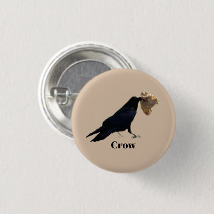 Kraai Ronde Button 3,2 Cm