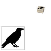 Kraai silhouet kunst stempel (Gestempeld)