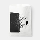 Kraaien Blackbird Raven Halloween Bedankzakje (Voorkant)