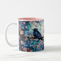 Kraaien en Cherry Blossom  Mok