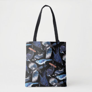 Kraaien en Corvids Black Tote Bag