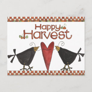 Kraaien en hart briefkaart