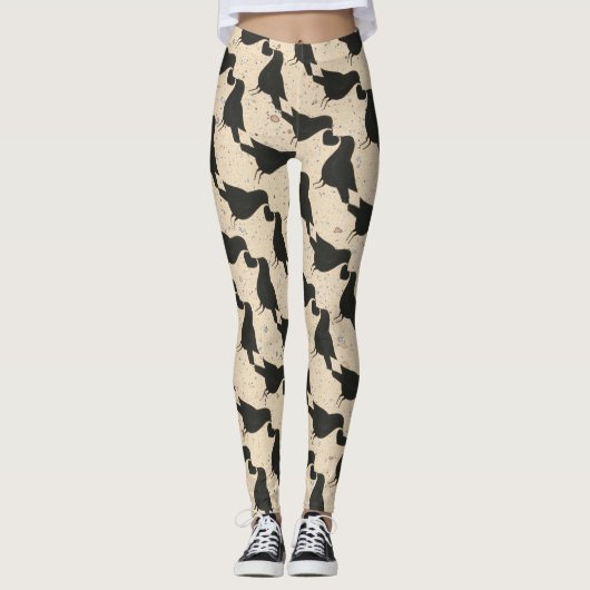 Kraaien en hart Leggings (Voorkant)
